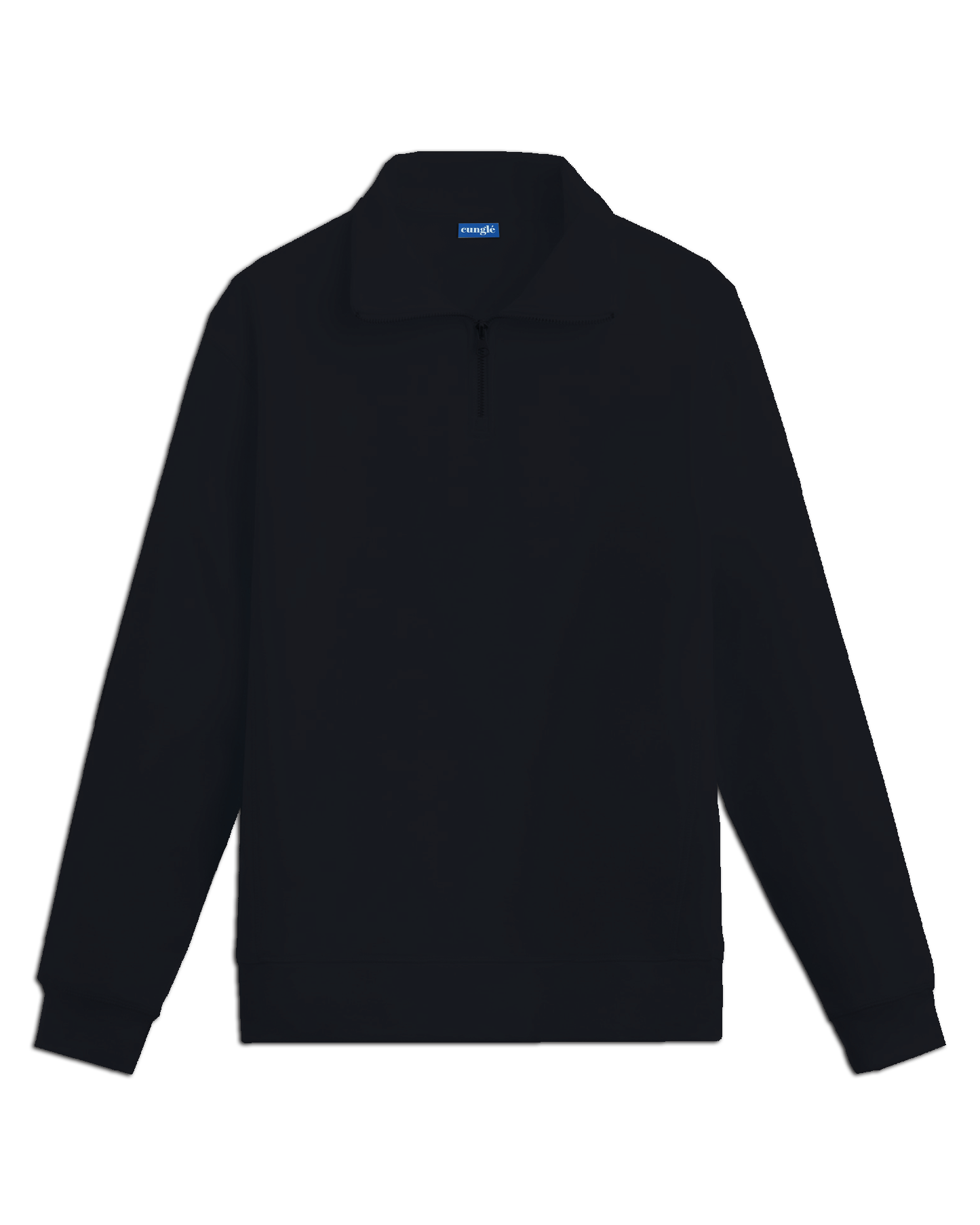 Basic Black Half Zip Sweatshirt