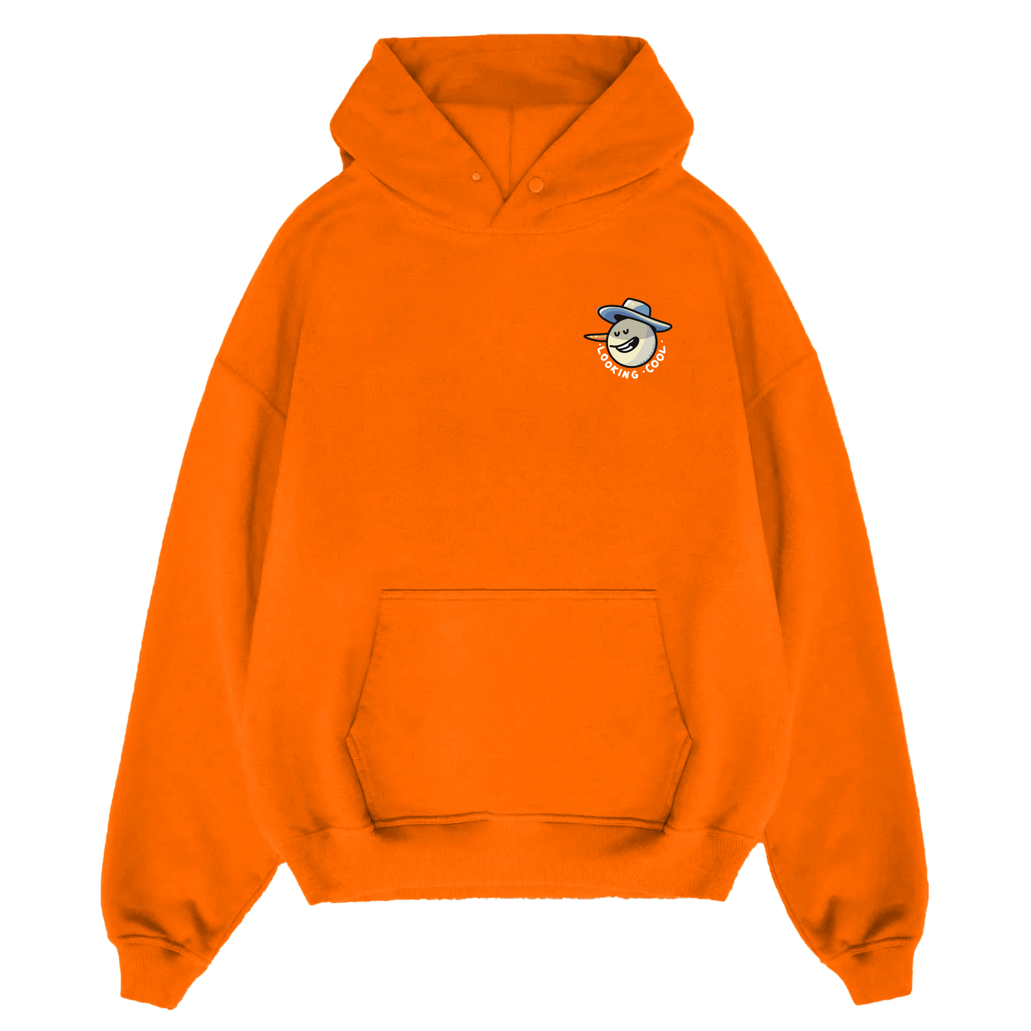 Orange Looking Cool Hoodie