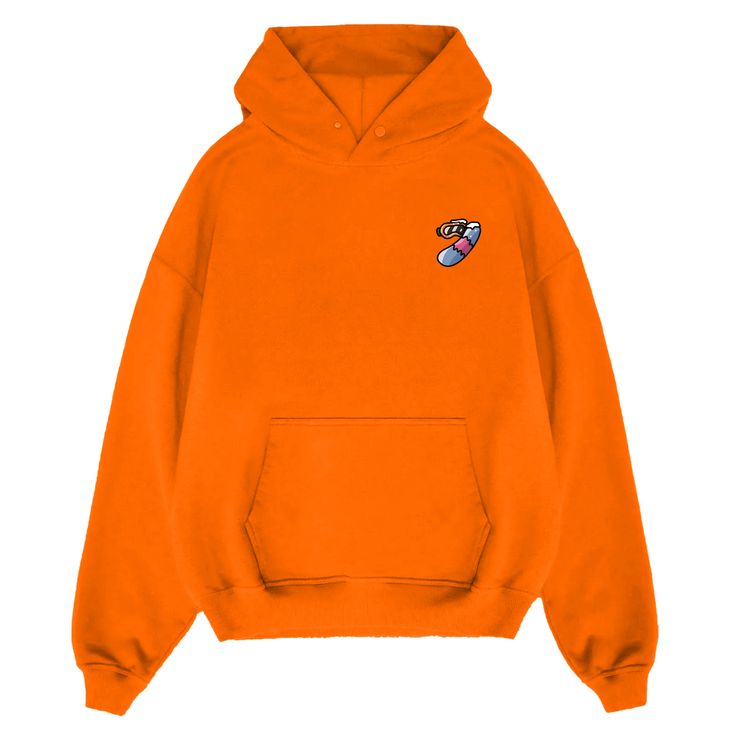 Orange Cunglé Ski Hoodie