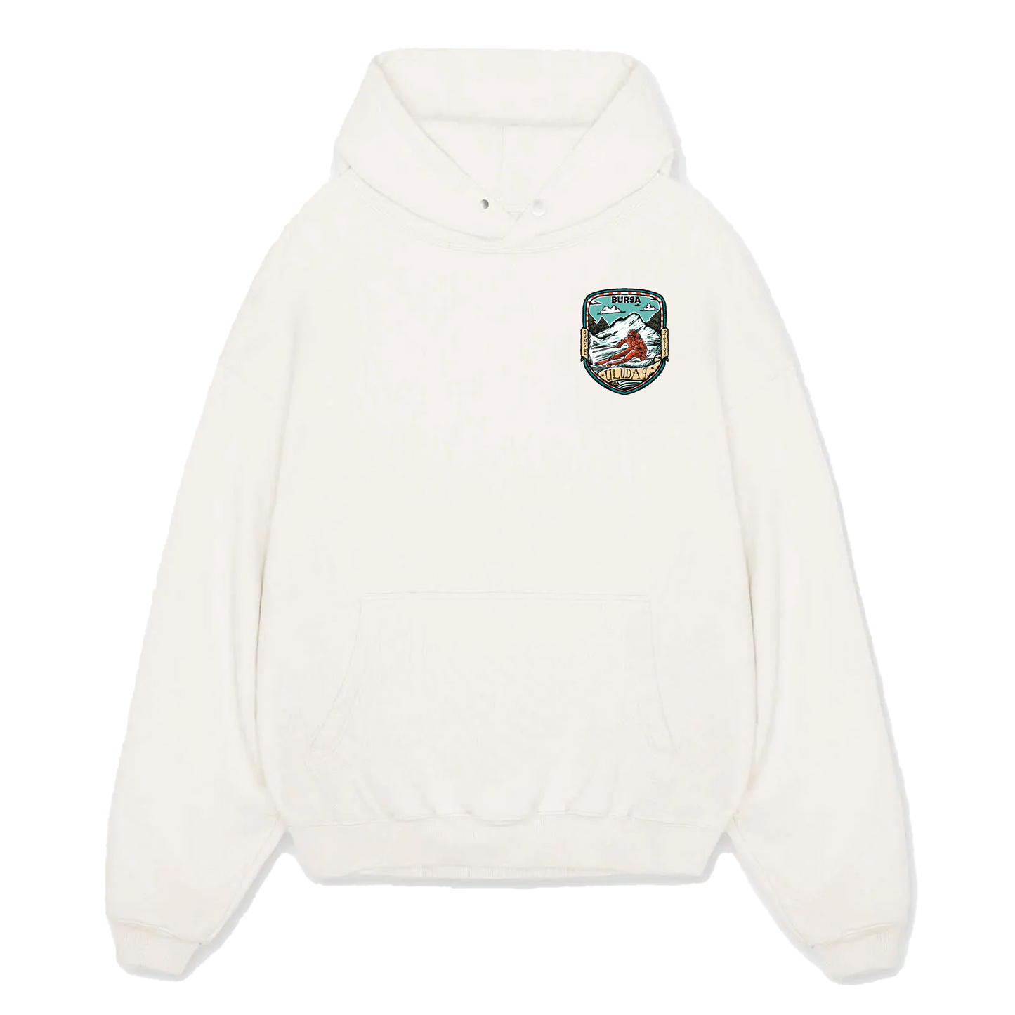 White Uludag Hoodie