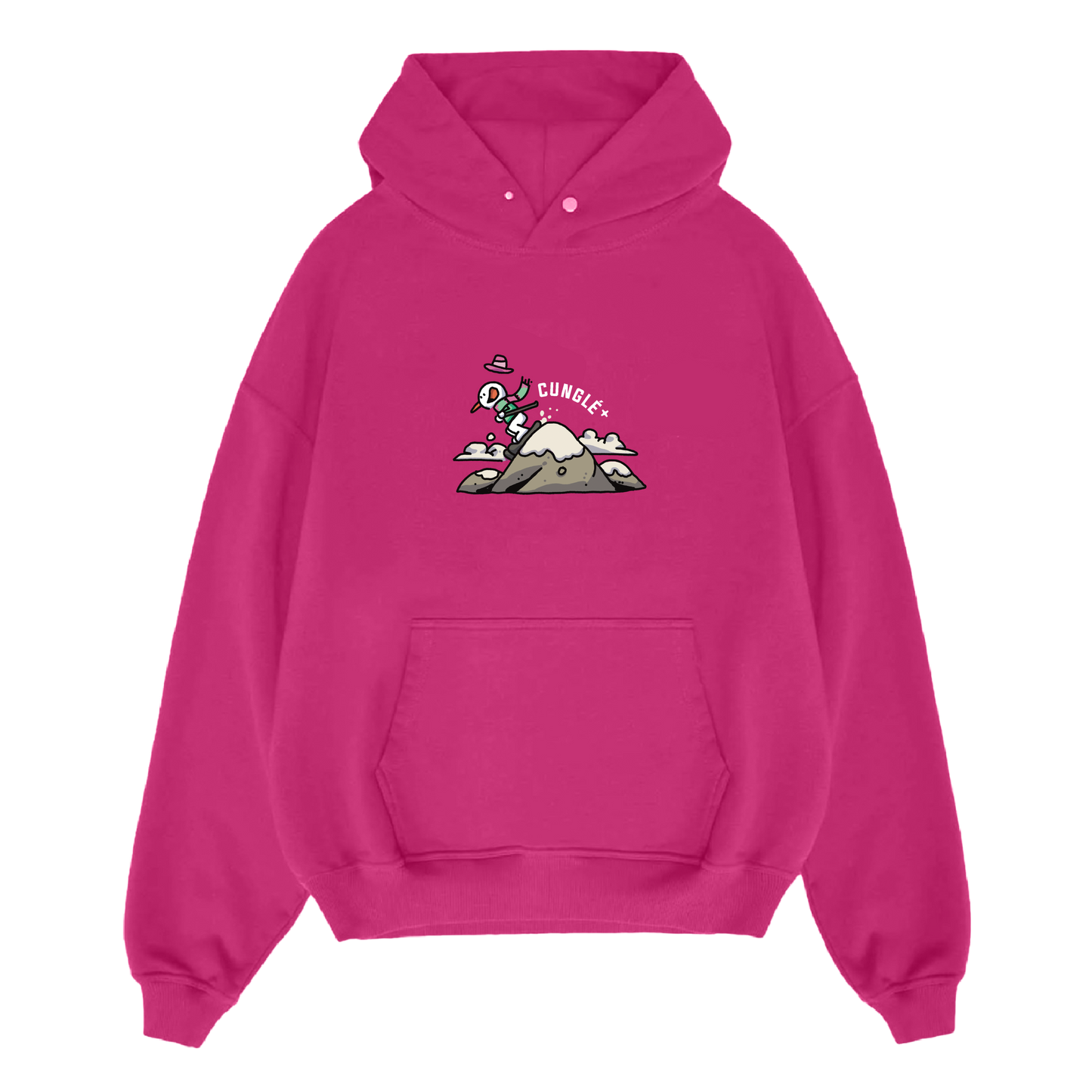 Pink Cunglé Snowman Hoodie