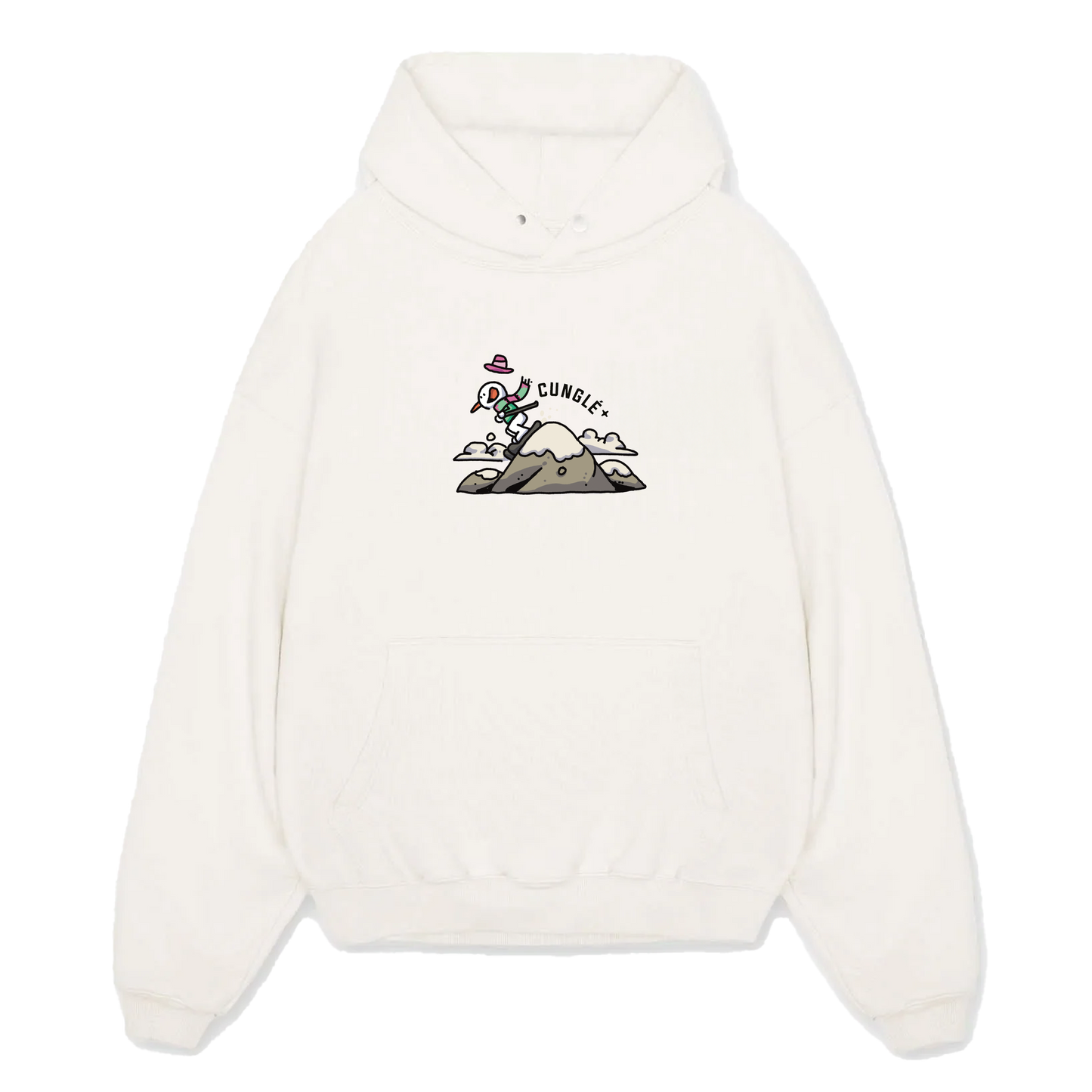 White Cunglé Snowman Hoodie