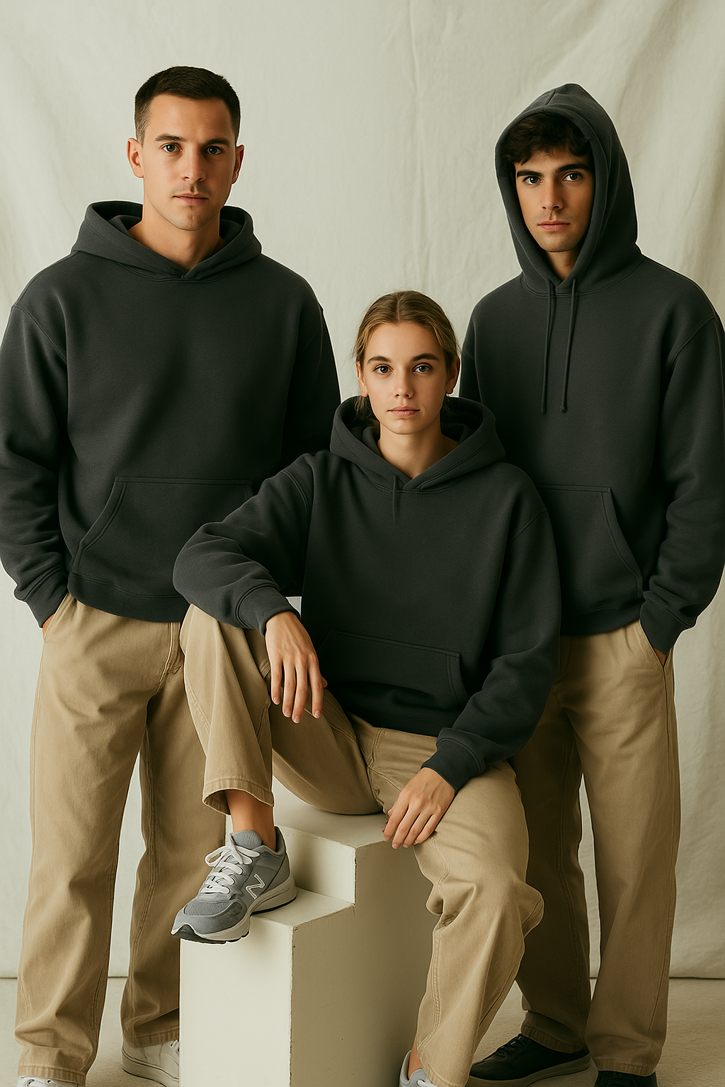 Basic Anthracite Hoodie