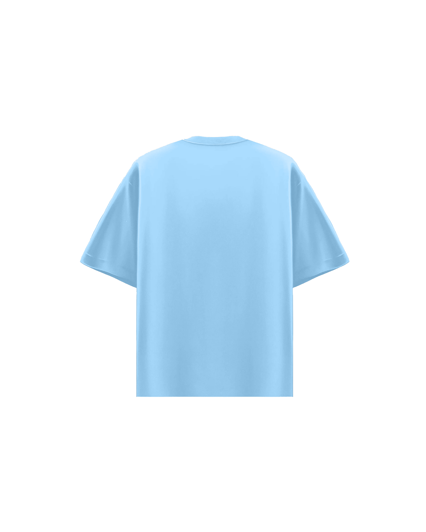 Einfaches Babyblaues T-Shirt
