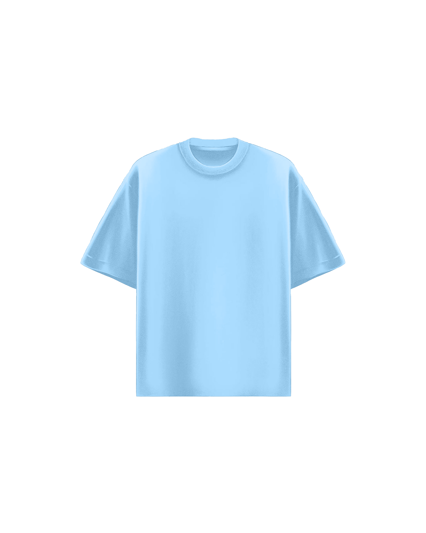 Einfaches Babyblaues T-Shirt