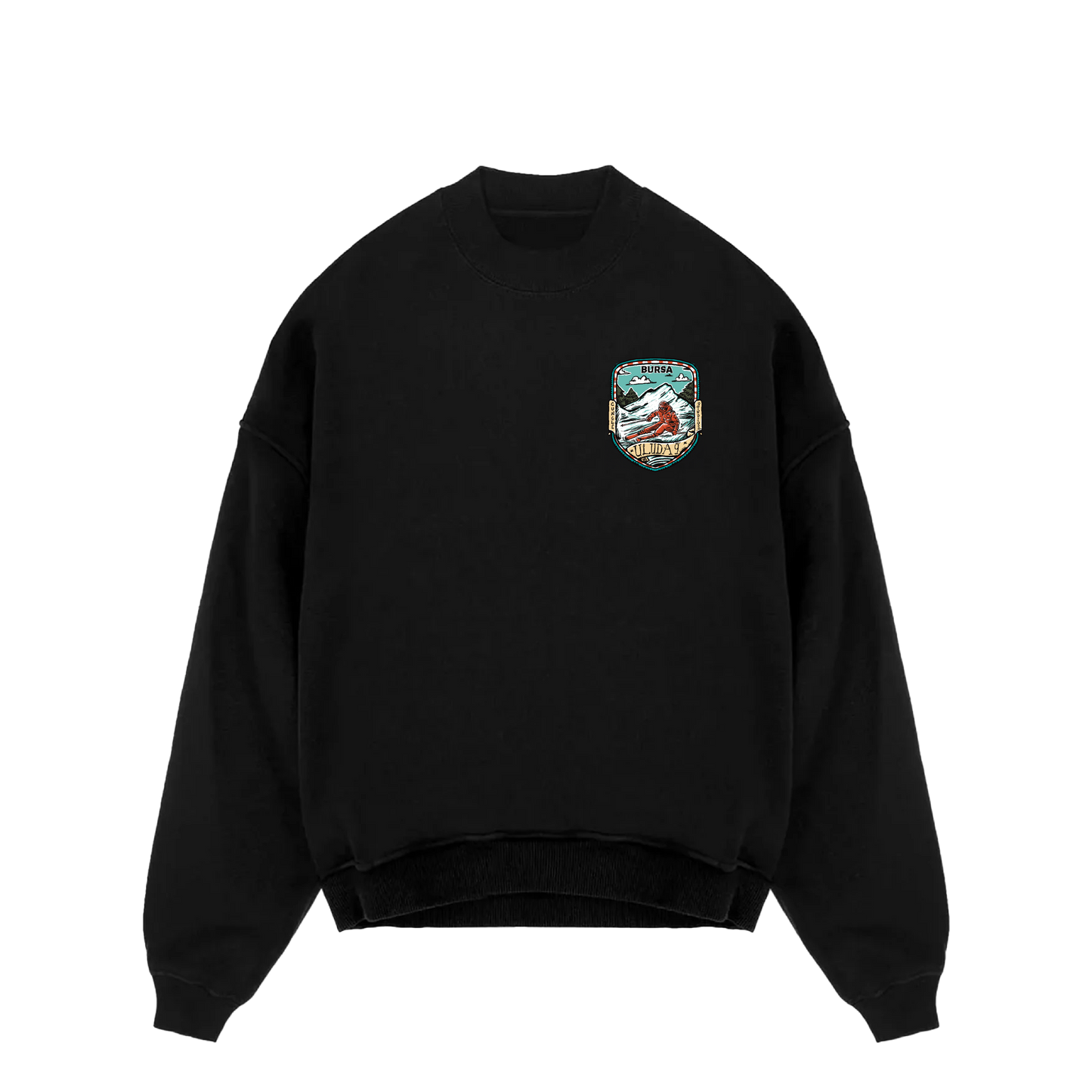 Siyah Uludağ Sweatshirt