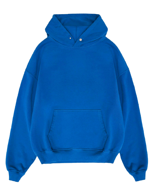 Basic Mavi Hoodie