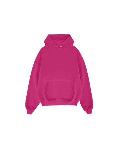 Basic Pembe Hoodie