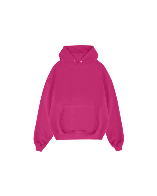 Basic Pembe Hoodie