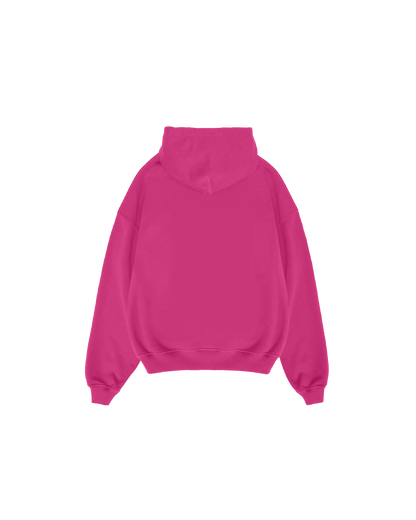 Basic Pembe Hoodie