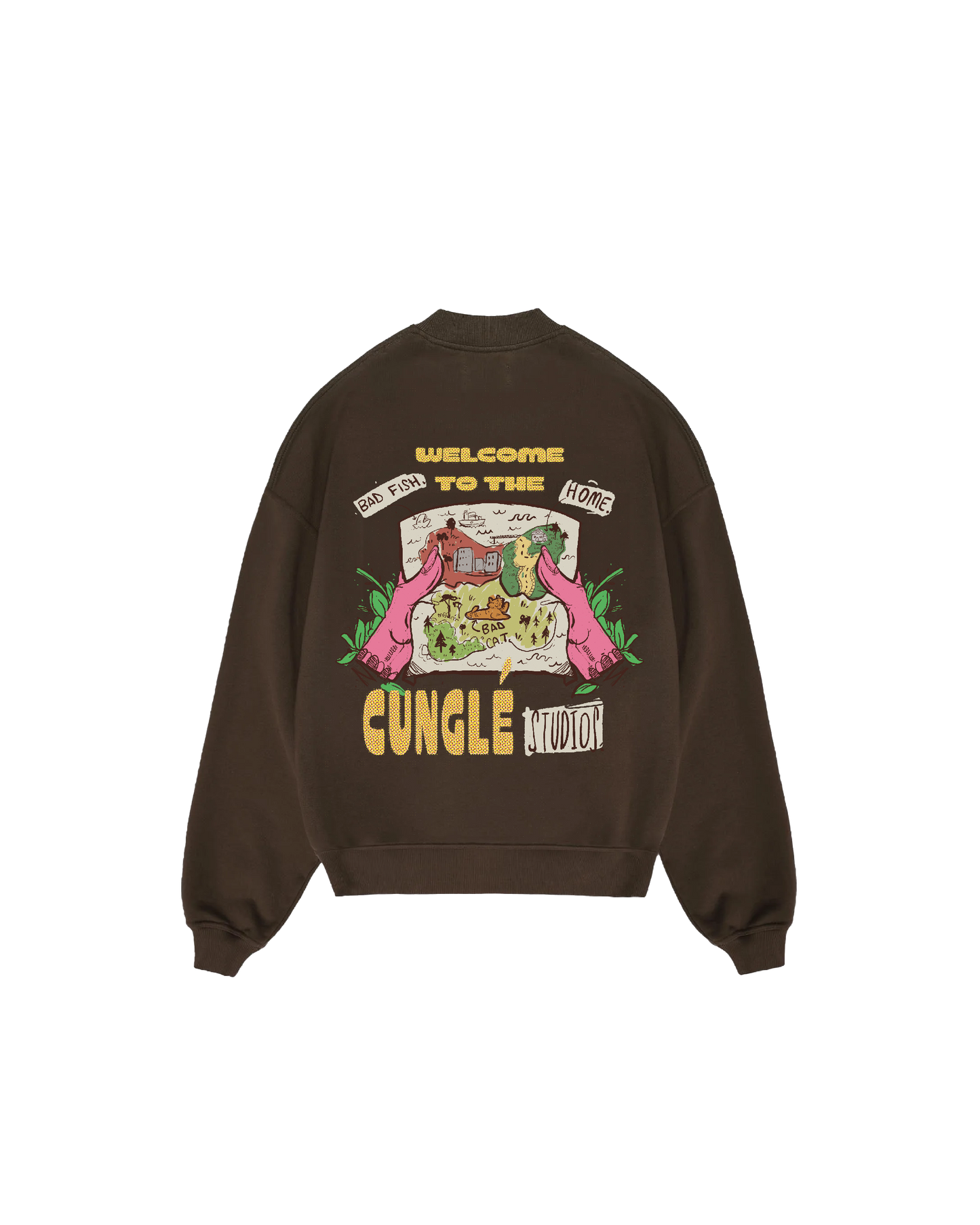 İnce Bisiklet Yaka Explore the Cunglé Sweatshirt