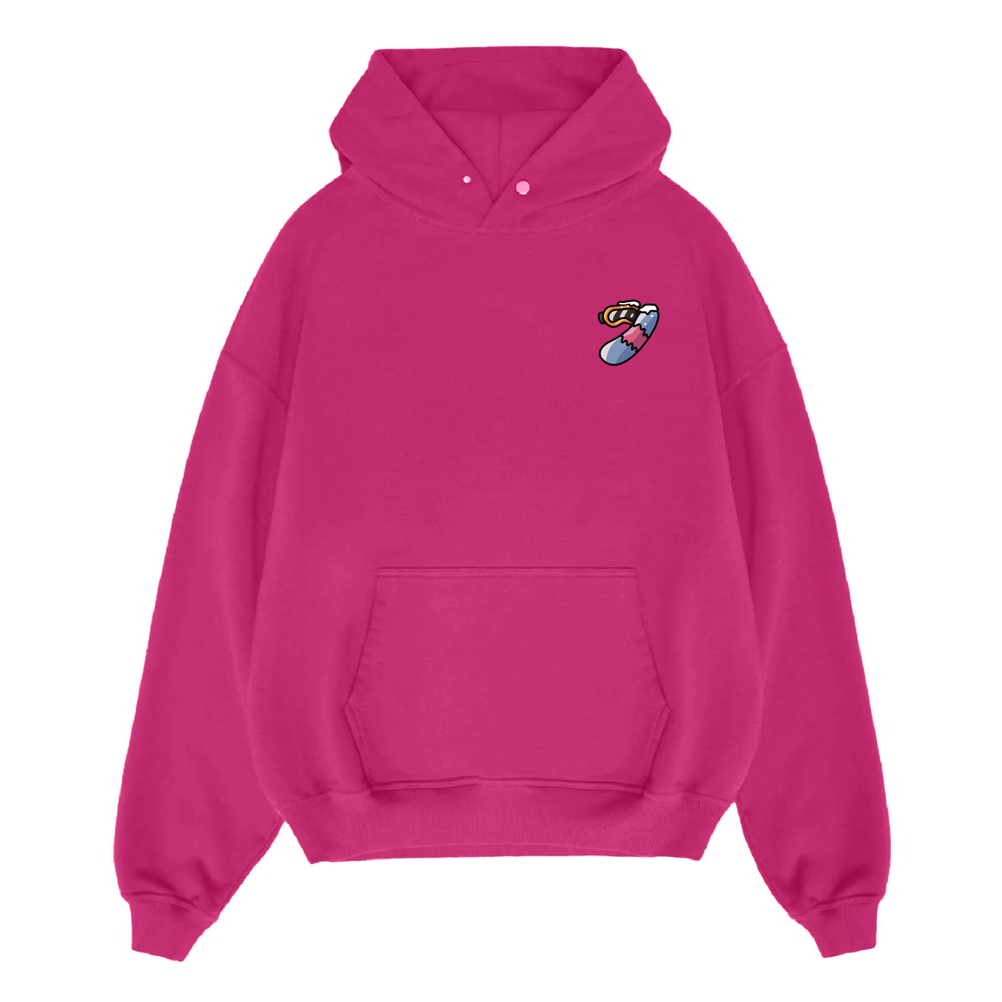 Pembe Cunglé Ski Hoodie