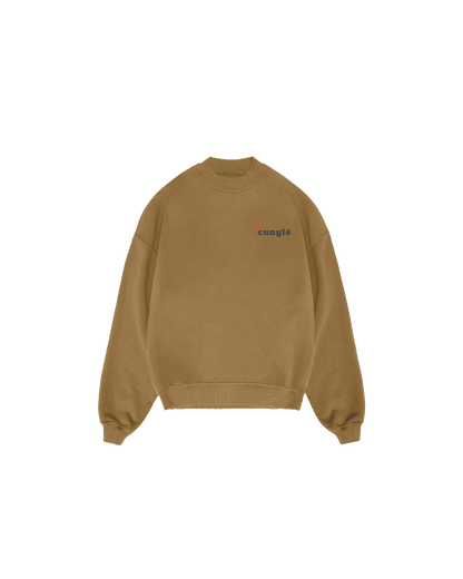 İnce Bisiklet Yaka Establishing Cunglé Sweatshirt