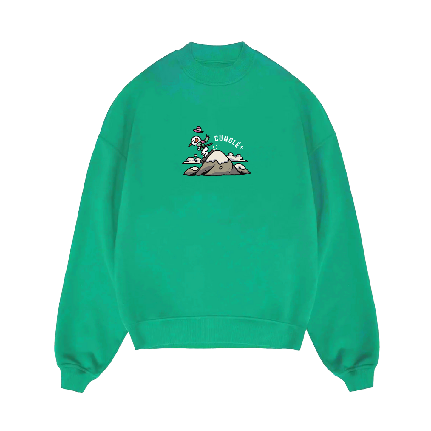 Açık Yeşil Cunglé Kardan Adam Sweatshirt