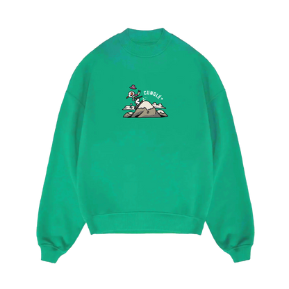 Açık Yeşil Cunglé Kardan Adam Sweatshirt