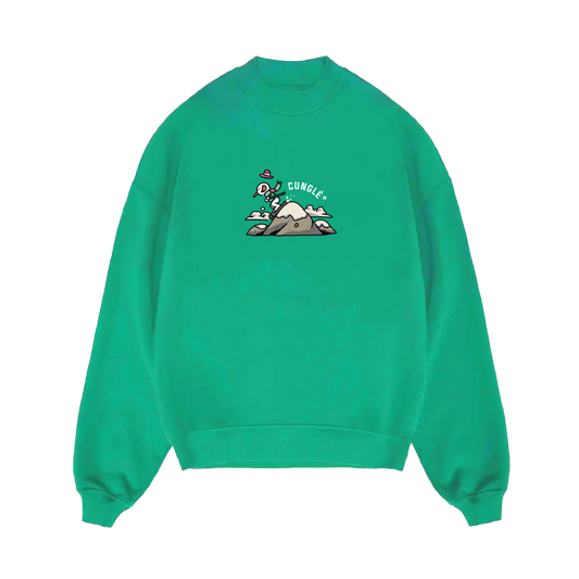 Açık Yeşil Cunglé Kardan Adam Sweatshirt