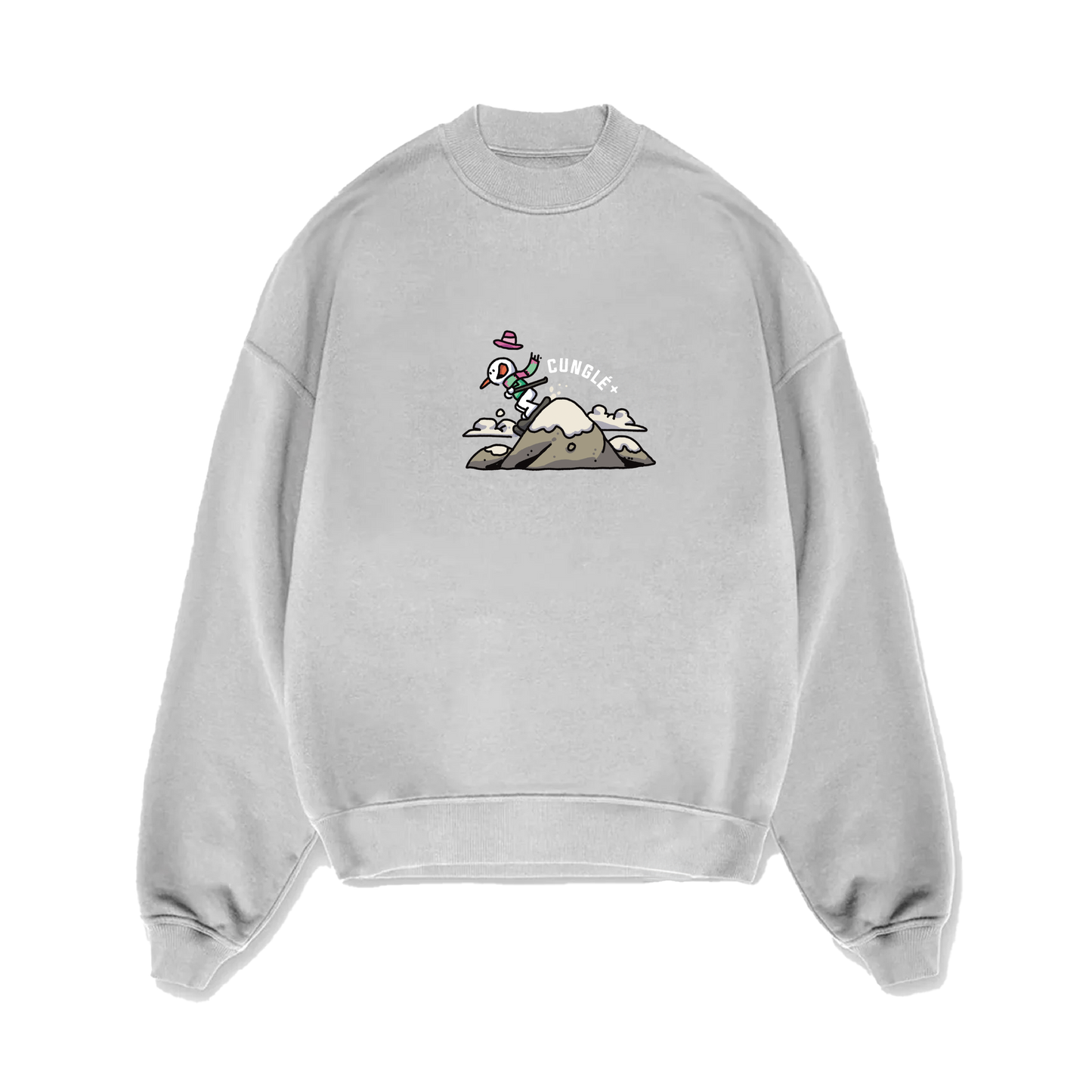 Gri Cunglé Kardan Adam Sweatshirt