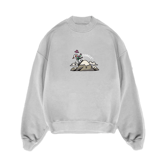 Gri Cunglé Kardan Adam Sweatshirt