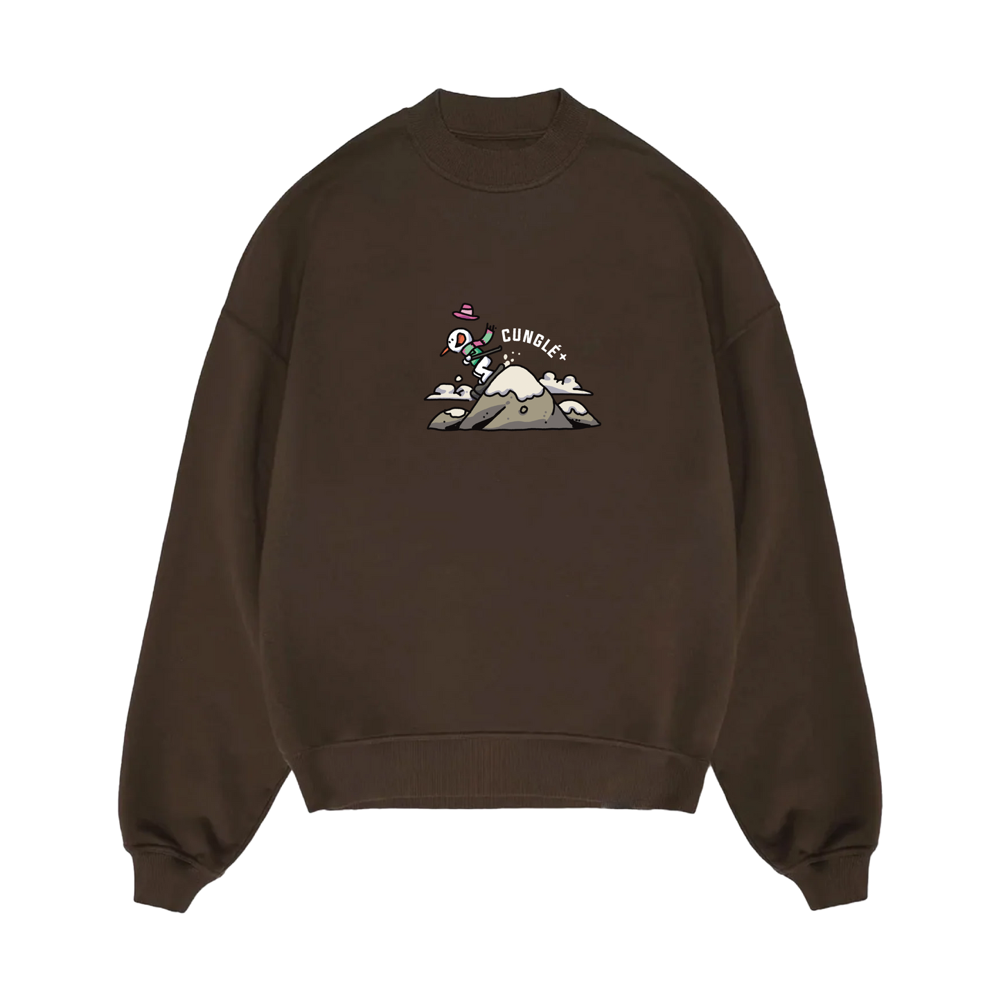 Kahverengi Cunglé Kardan Adam Sweatshirt