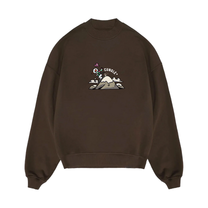 Kahverengi Cunglé Kardan Adam Sweatshirt