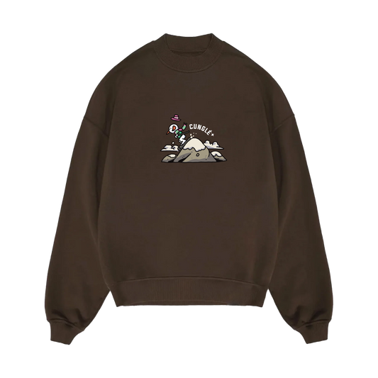 Kahverengi Cunglé Kardan Adam Sweatshirt