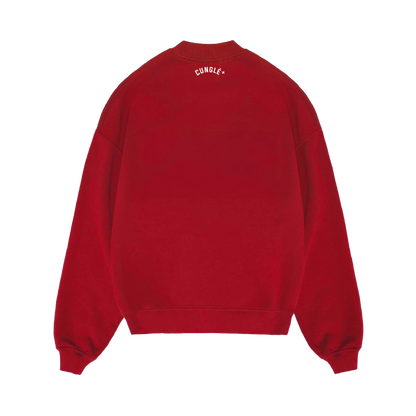 Kırmızı Cunglé Kardan Adam Sweatshirt