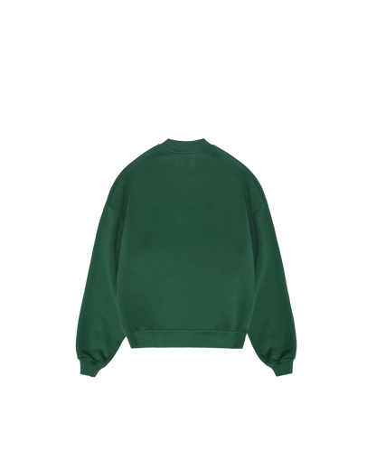 Basic Yeşil Sweatshirt