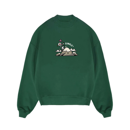 Yeşil Cunglé Kardan Adam Sweatshirt