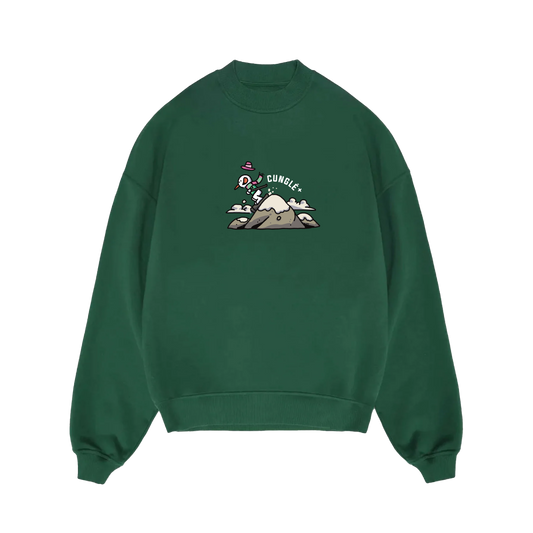 Yeşil Cunglé Kardan Adam Sweatshirt