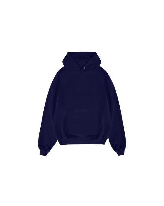 Basic Lacivert Hoodie