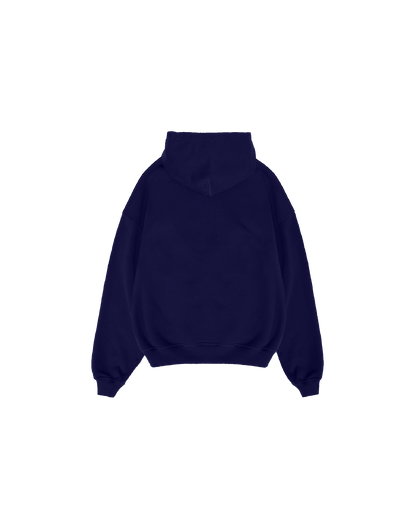 Basic Lacivert Hoodie