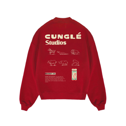 Kırmızı Cunglé Trip Sweatshirt