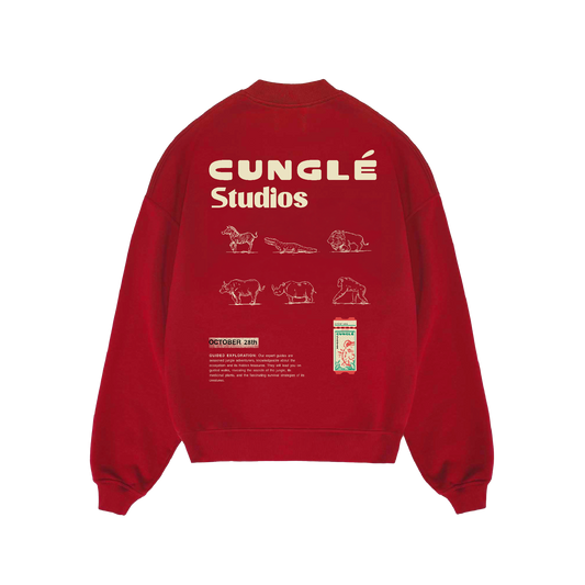 Kırmızı Cunglé Trip Sweatshirt