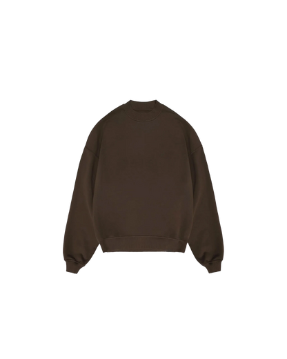 Basic Kahverengi Sweatshirt