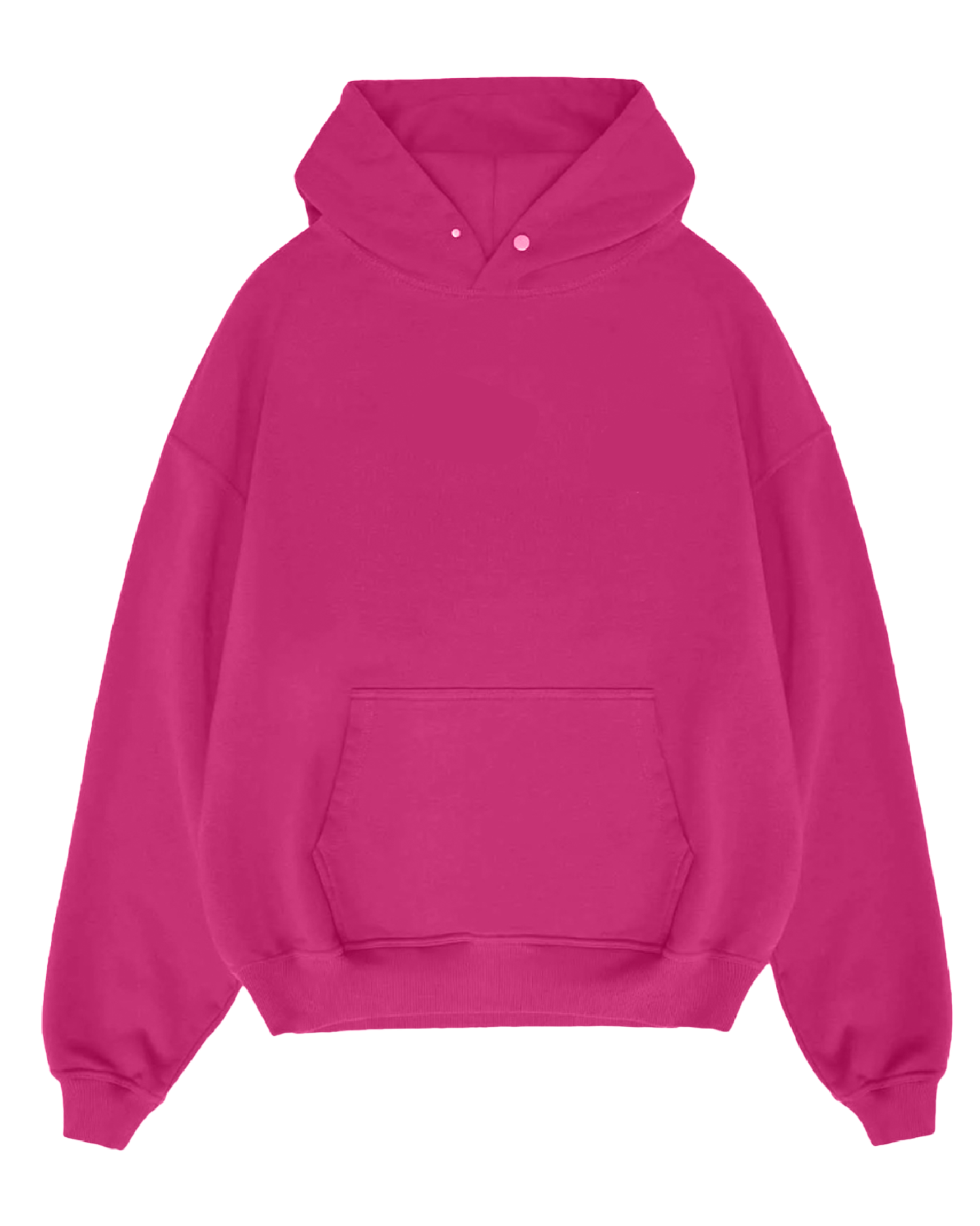 Basic Pembe Hoodie