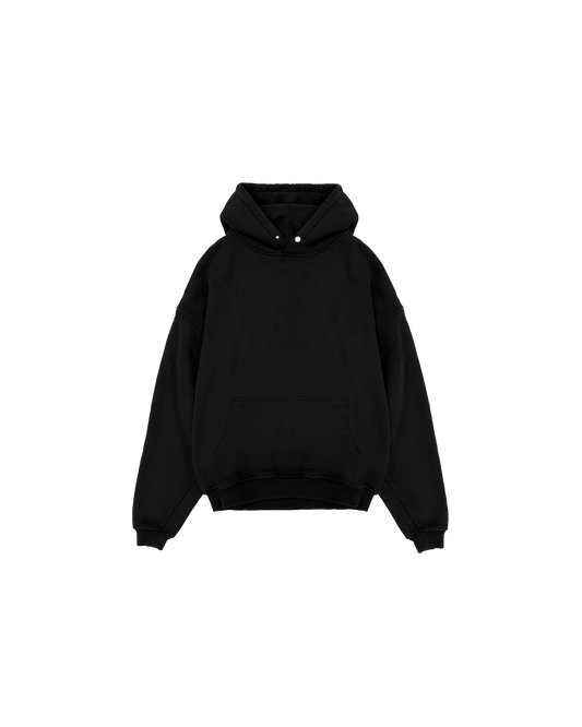 Basic Siyah Hoodie