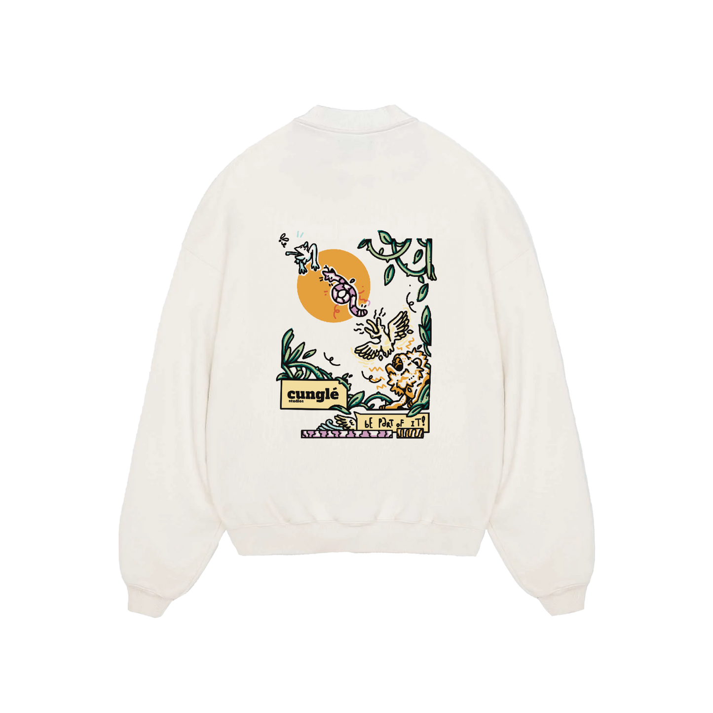 İnce Bisiklet Yaka Cunglé Food Chain Sweatshirt