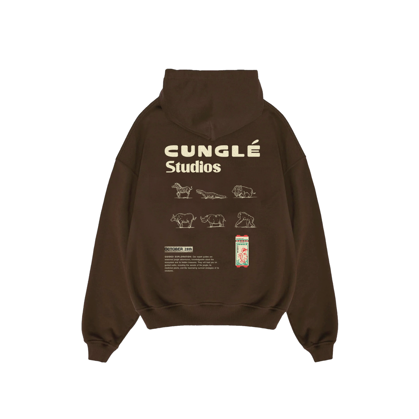 Kahverengi Cunglé Trip Hoodie