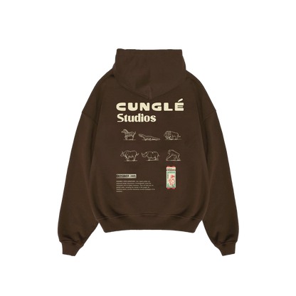 Kahverengi Cunglé Trip Hoodie