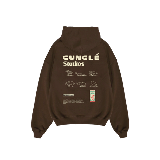 Kahverengi Cunglé Trip Hoodie